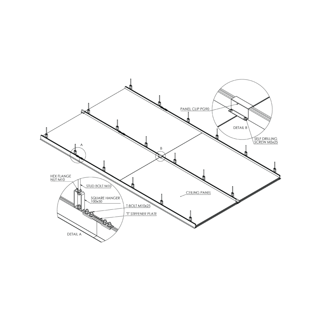 Structural Plenum Ceiling Ceiling Grid System - Green Excel Engineering